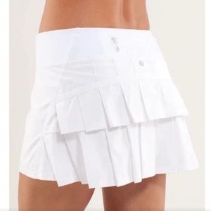 White Lululemon tennis skirt